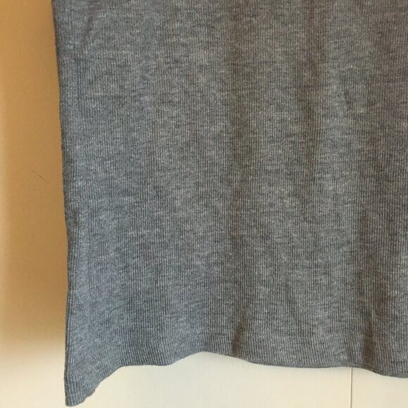 Grey Knit Thin Ribbed Tank Top - Picture 4 of 15
